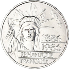 Coin, France, Statue de la Liberté, 100 Francs, 1986, Paris, MS(63), Silver