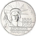 Coin, France, Statue de la Liberté, 100 Francs, 1986, Paris, MS(63), Silver