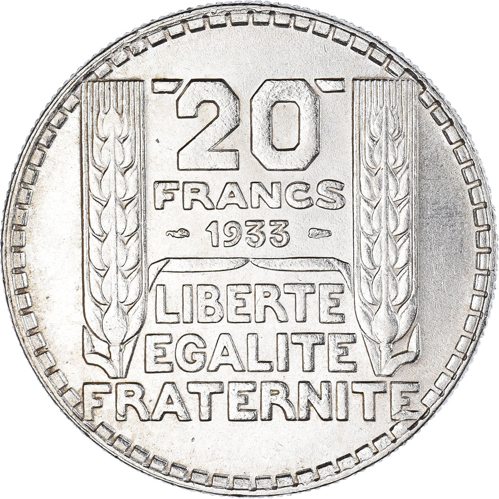 Coin, France, Turin, 20 Francs, 1933, Paris, AU(55-58), Silver, KM:879