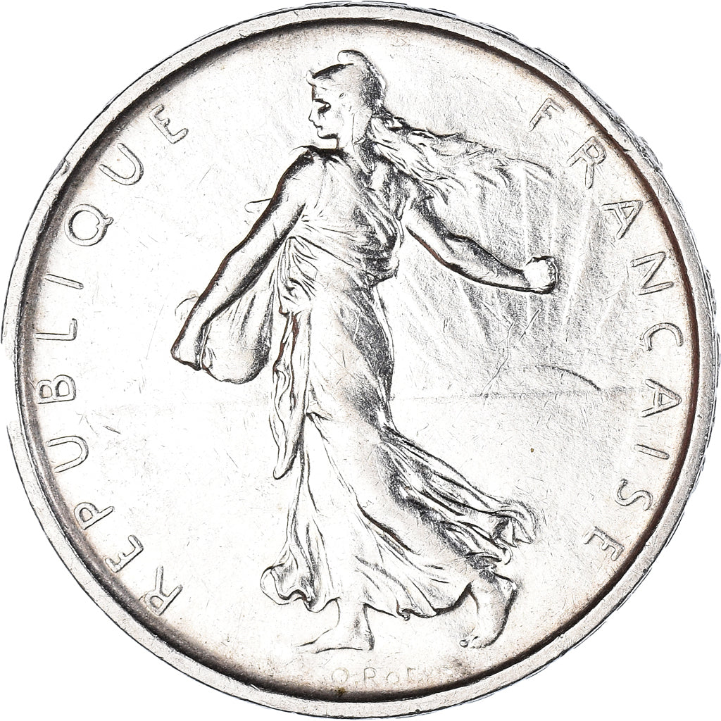 Münze, Frankreich, Semeuse, 5 Francs, 1966, VZ+, Silber, KM:926, Gadoury:770