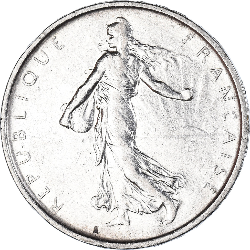 Münze, Frankreich, Semeuse, 5 Francs, 1966, VZ+, Silber, KM:926, Gadoury:770