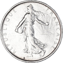 Münze, Frankreich, Semeuse, 5 Francs, 1966, VZ+, Silber, KM:926, Gadoury:770