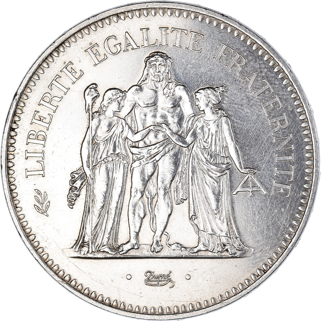 Coin, France, Hercule, 50 Francs, 1974, Paris, AU(50-53), Silver, KM:941.1
