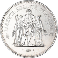 Coin, France, Hercule, 50 Francs, 1975, Paris, MS(63), Silver, KM:941.1