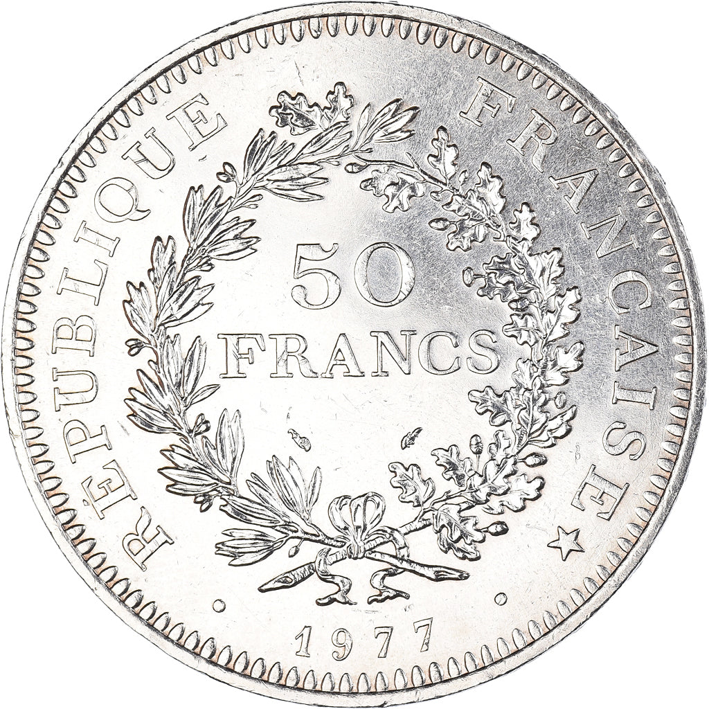 Monnaie, France, Hercule, 50 Francs, 1977, Paris, SUP, Argent, Gadoury:882