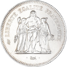 Coin, France, Hercule, 50 Francs, 1976, Paris, MS(63), Silver, KM:941.1