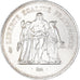Coin, France, Hercule, 50 Francs, 1976, Paris, MS(63), Silver, KM:941.1