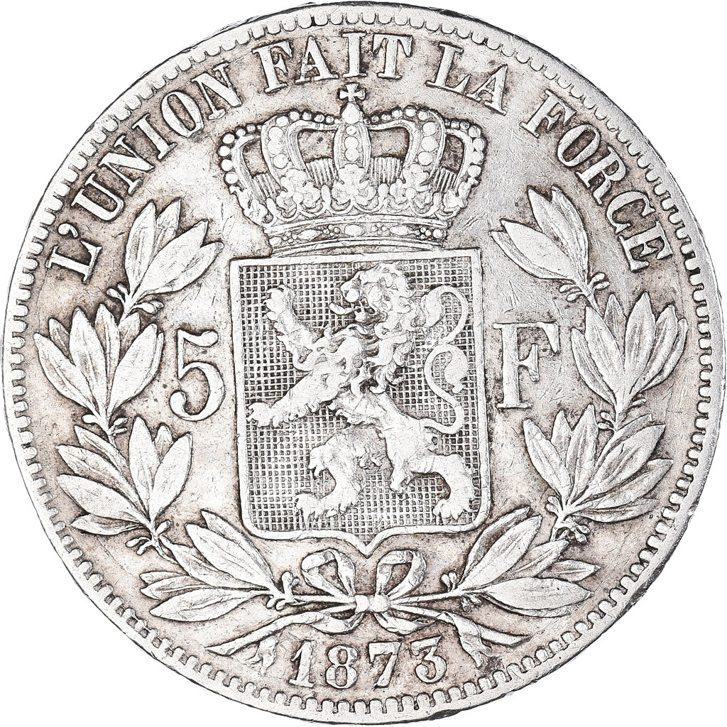 Monnaie, Belgique, Leopold II, 5 Francs, 5 Frank, 1873, TB+, Argent, KM:24