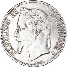 Coin, France, Napoleon III, 5 Francs, 1869, Strasbourg, VF(30-35), Silver