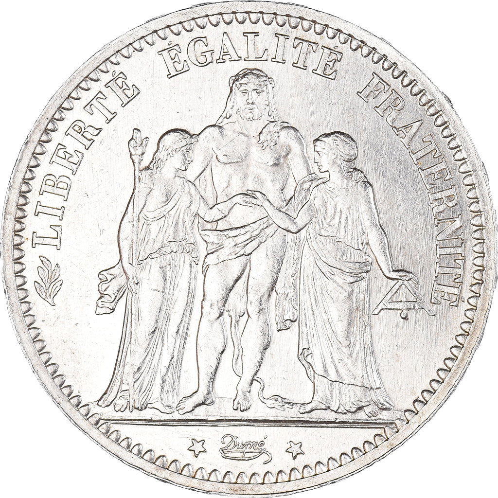 Coin, France, Hercule, 5 Francs, 1873, Paris, MS(60-62), Silver, KM:820.1