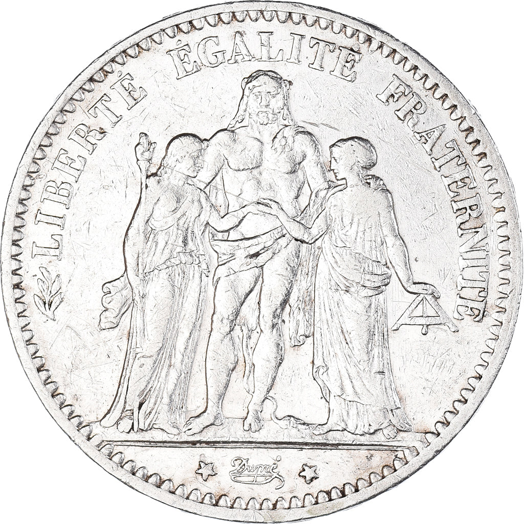 Münze, Frankreich, Hercule, 5 Francs, 1876, Paris, SS, Silber, KM:820.1