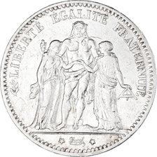 Münze, Frankreich, Hercule, 5 Francs, 1876, Paris, SS, Silber, KM:820.1