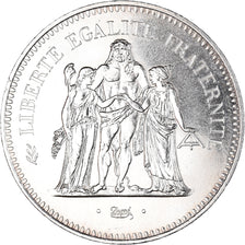 Moneta, Francja, Hercule, 50 Francs, 1974, Paris, FDC, MS(63), Srebro, KM:941.1