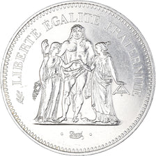 Moeda, França, Hercule, 50 Francs, 1974, Paris, FDC, MS(63), Prata, KM:941.1