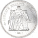 Moeda, França, Hercule, 50 Francs, 1975, Paris, MS(63), Prata, KM:941.1