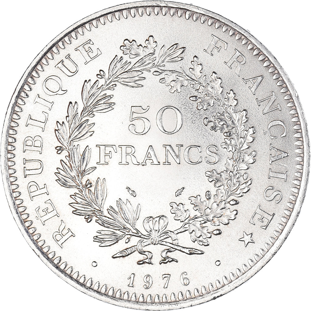Monnaie, France, Hercule, 50 Francs, 1976, Paris, SPL, Argent, Gadoury:882