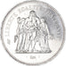 Moneda, Francia, Hercule, 50 Francs, 1977, Paris, SC, Plata, KM:941.1