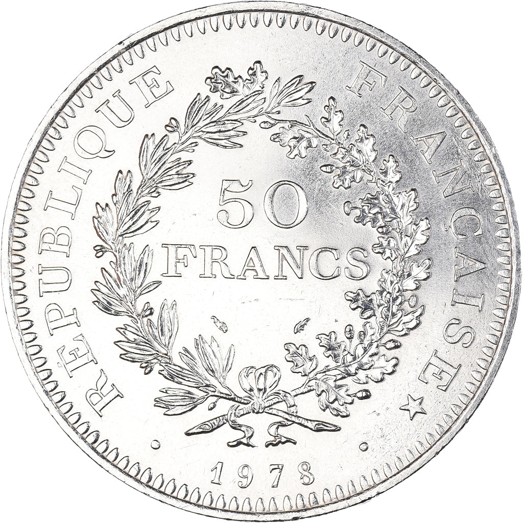 Monnaie, France, Hercule, 50 Francs, 1978, Paris, SPL, Argent, Gadoury:882