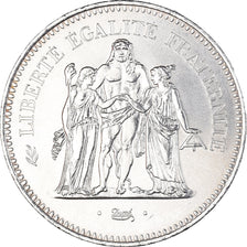 Coin, France, Hercule, 50 Francs, 1978, Paris, MS(63), Silver, KM:941.1