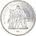 Coin, France, Hercule, 50 Francs, 1979, Paris, MS(63), Silver, KM:941.1