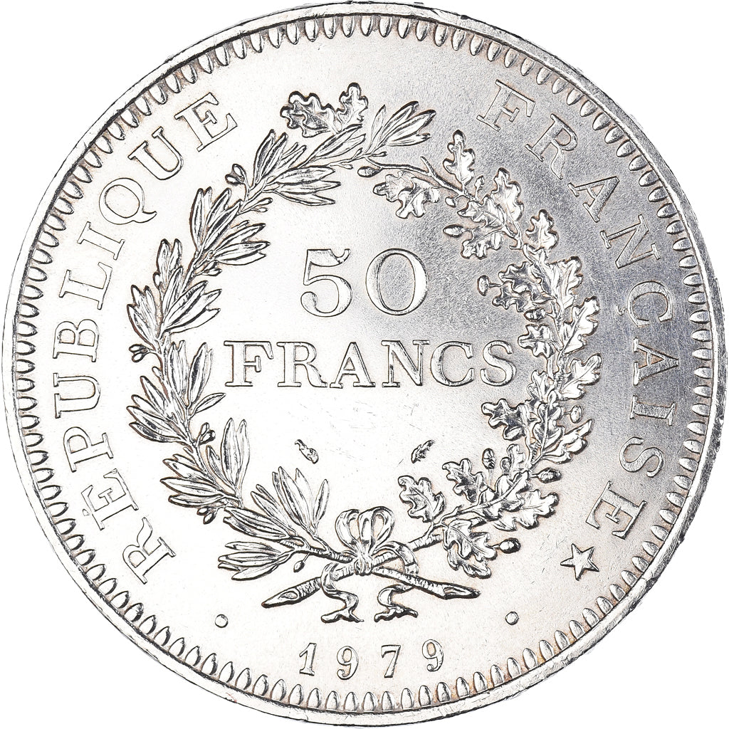 Monnaie, France, Hercule, 50 Francs, 1979, Paris, SPL, Argent, Gadoury:882