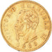 Moneta, Włochy, Vittorio Emanuele II, 10 Lire, 1865, Torino, EF(40-45), Złoto