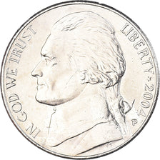 Monnaie, États-Unis, 5 Cents, 2004, Philadelphie, SPL, Nickel, KM:361