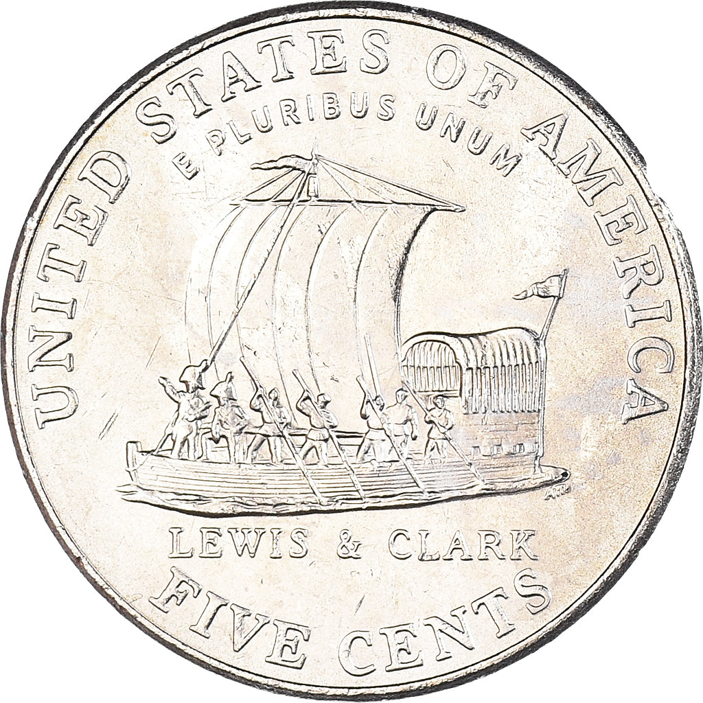 Monnaie, États-Unis, 5 Cents, 2004, Philadelphie, SPL, Nickel, KM:361