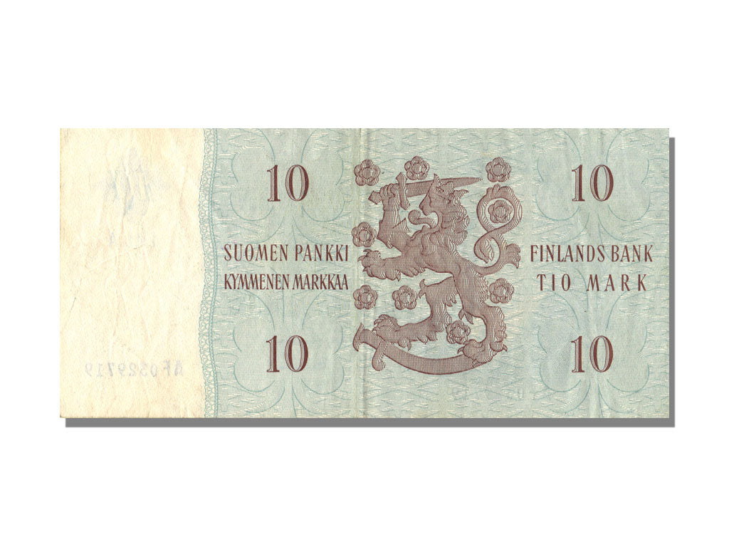 Finland, 10 Markkaa, 1963, UNC(63), AF