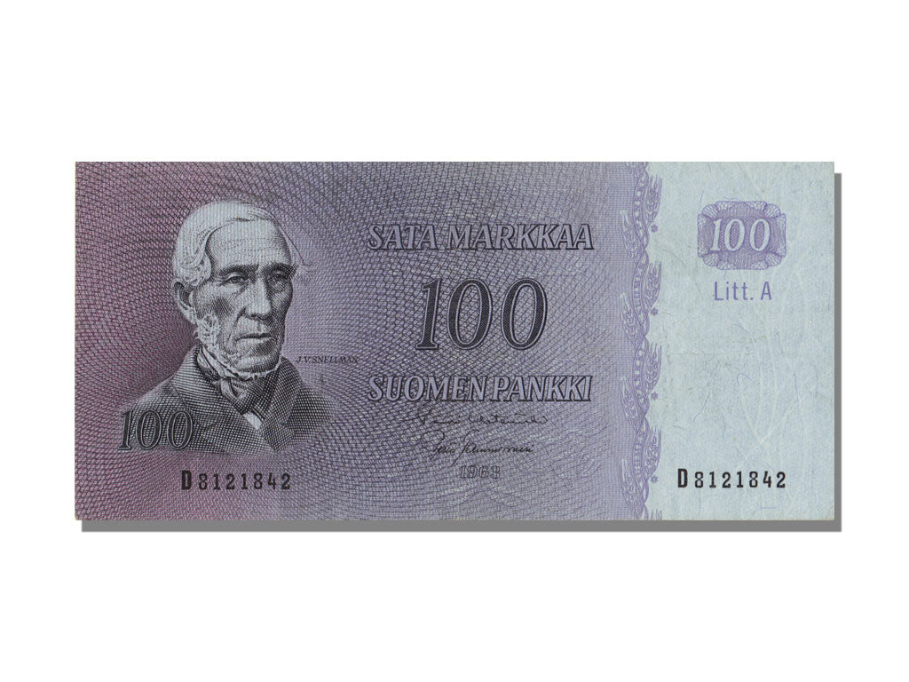 Finland, 100 Markkaa, 1963, KM #106a, UNC(63), D