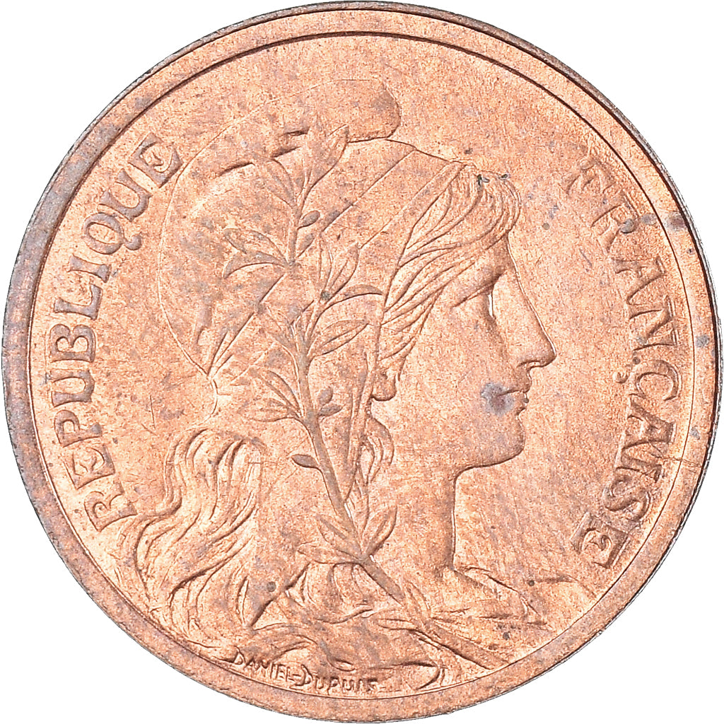 Coin, France, Dupuis, 2 Centimes, 1914, Paris, AU(50-53), Bronze, KM:841