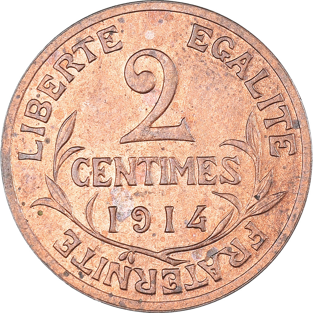 Coin, France, Dupuis, 2 Centimes, 1914, Paris, AU(50-53), Bronze, KM:841