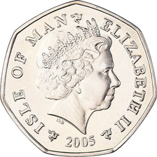 Coin, Isle of Man, Elizabeth II, 50 Pence, 2005, Pobjoy Mint, MS(63)