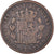 Moeda, Espanha, Alfonso XII, 10 Centimos, 1879, Barcelona, VF(30-35), Bronze