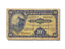 Banknote, Gibraltar, 10 Shillings, 1937, 1937-02-01, VF(30-35)