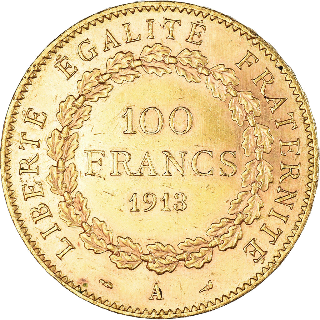 Coin, France, 100 Francs, 1913, Paris, AU(50-53), Gold, KM:858, Gadoury:1137a