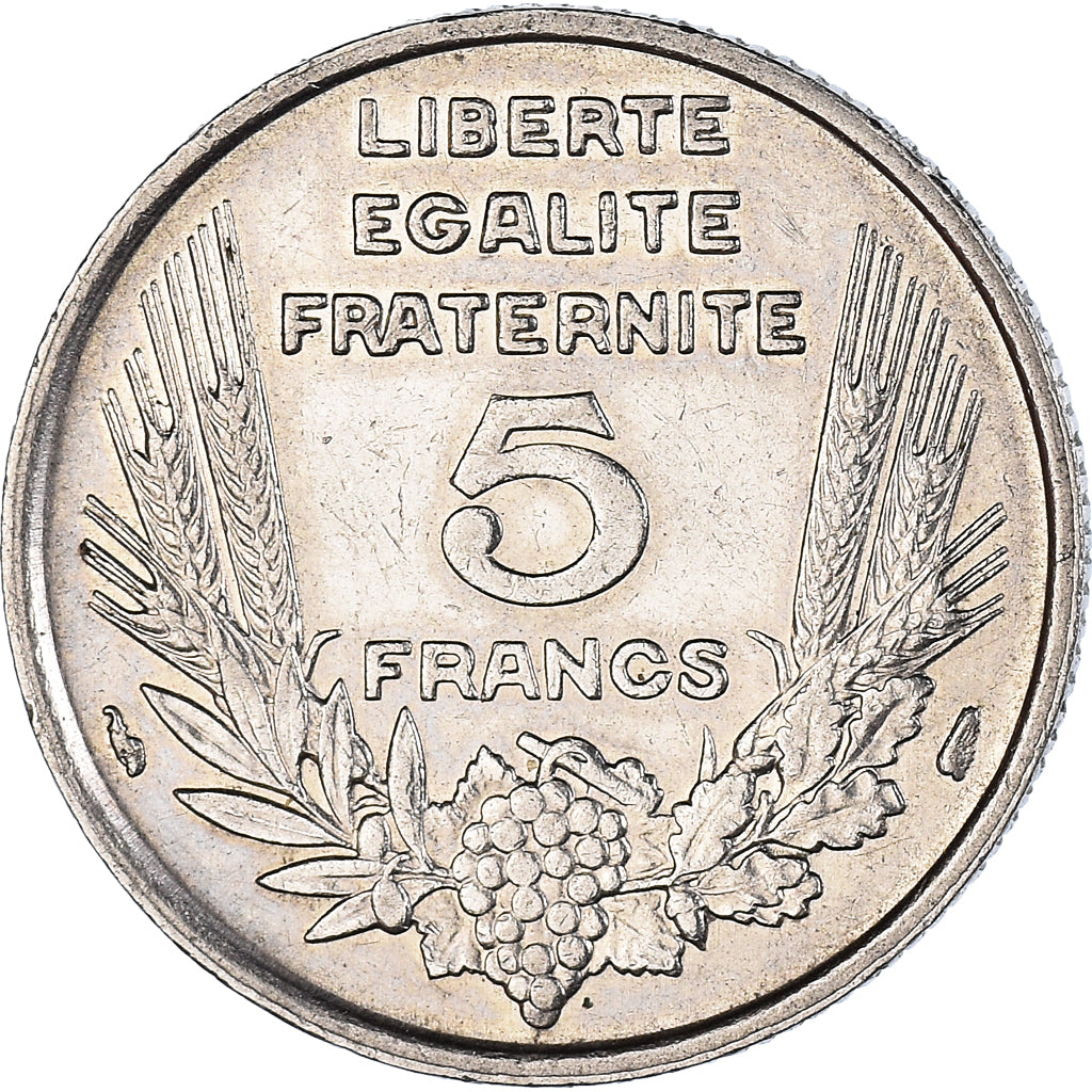 Moneta, Francia, Bazor, 5 Francs, 1933, Paris, BB, Nichel, KM:887, Gadoury:753