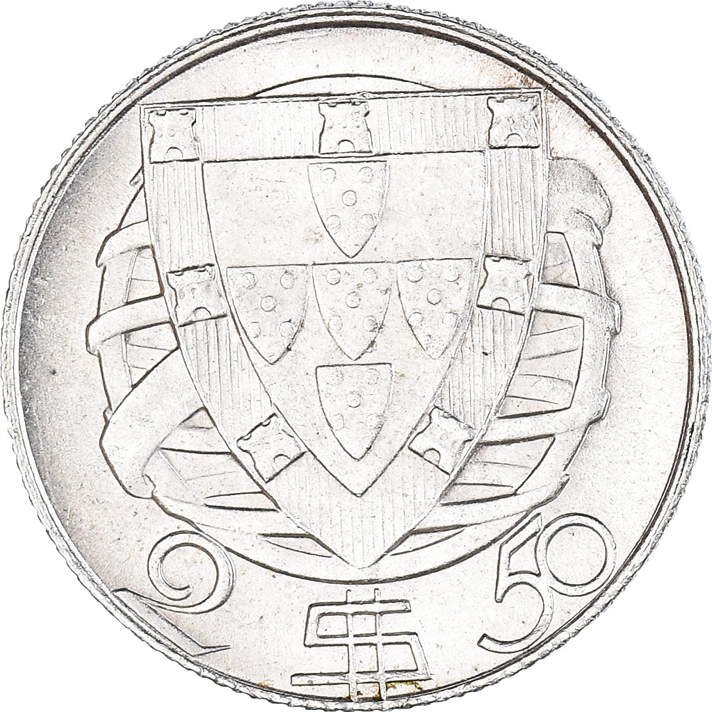 Moneta, Portogallo, 2-1/2 Escudos, 1951, SPL-, Argento, KM:580