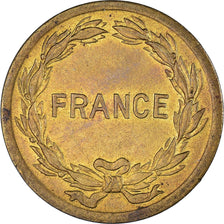 Coin, France, France Libre, 2 Francs, 1944, Philadelphia, VF(30-35), Brass
