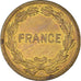 Coin, France, France Libre, 2 Francs, 1944, Philadelphia, VF(30-35), Brass