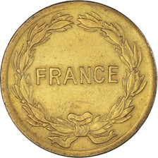 Monnaie, France, France Libre, 2 Francs, 1944, Philadelphie, TB+, Laiton