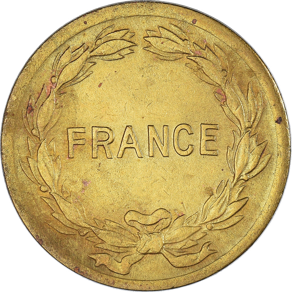 Coin, France, France Libre, 2 Francs, 1944, Philadelphia, VF(30-35), Brass