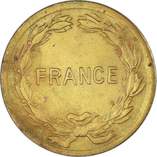Monnaie, France, France Libre, 2 Francs, 1944, Philadelphie, TB+, Laiton