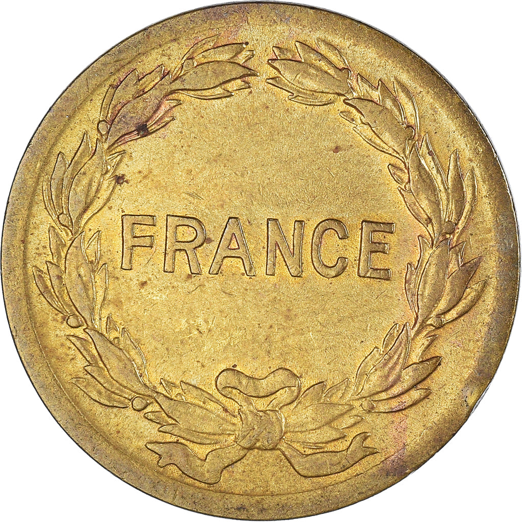 Münze, Frankreich, France Libre, 2 Francs, 1944, Philadelphia, S+, Messing