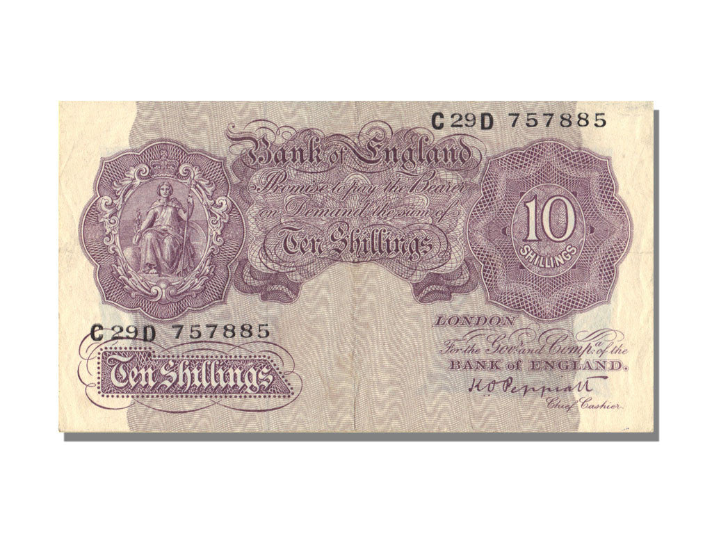 Biljet, Groot Bretagne, 10 Shillings, TTB+