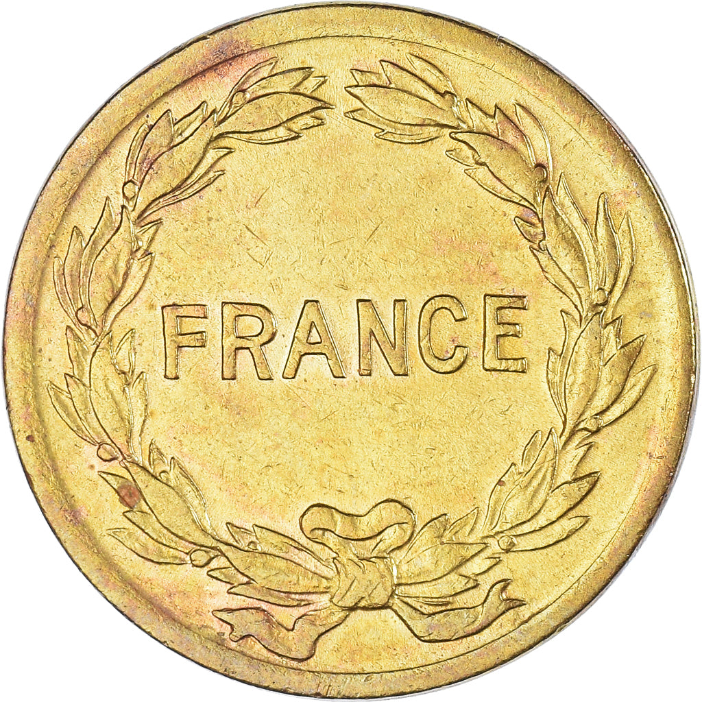 Monnaie, France, France Libre, 2 Francs, 1944, Philadelphie, TB, Laiton