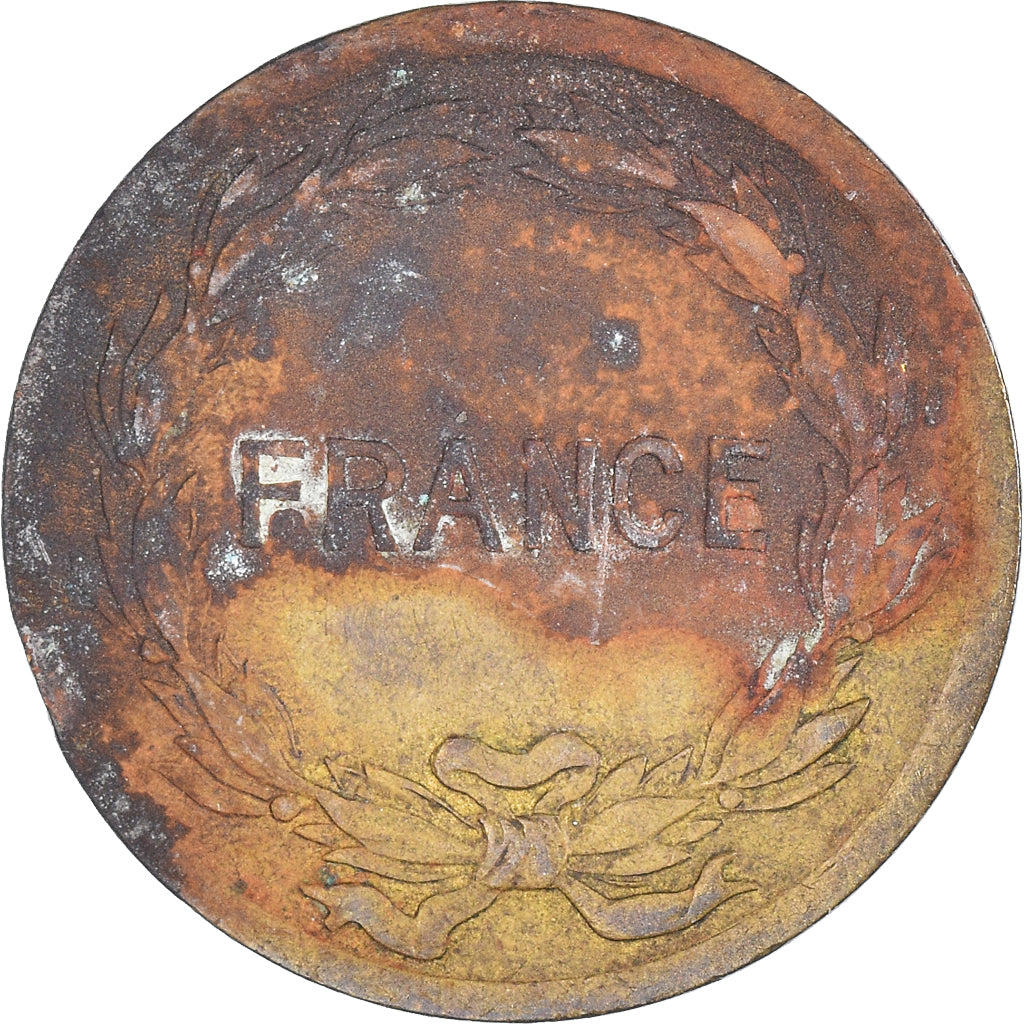 Monnaie, France, France Libre, 2 Francs, 1944, Philadelphie, B+, Laiton