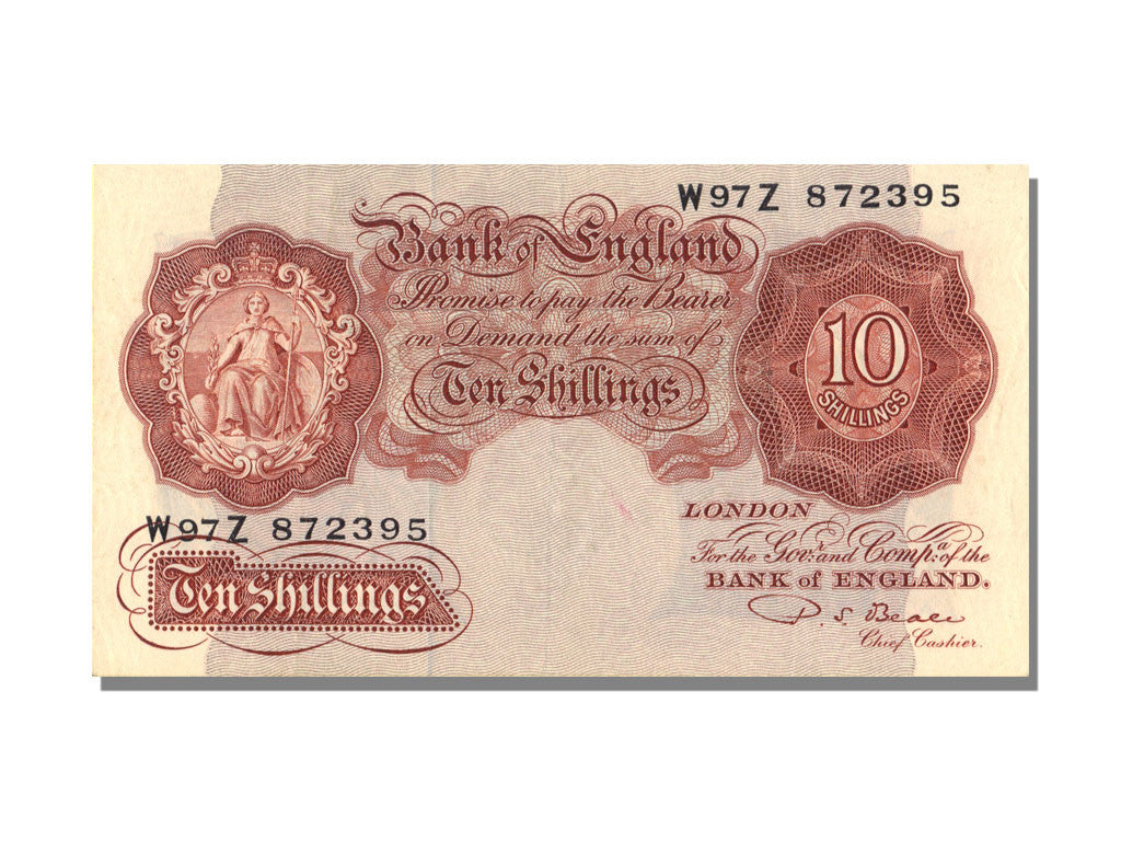 Banknote, Great Britain, 10 Shillings, AU(55-58)