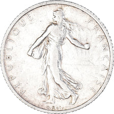 Coin, France, Semeuse, Franc, 1913, Paris, 1 Franc, EF(40-45), Silver, KM:844.1