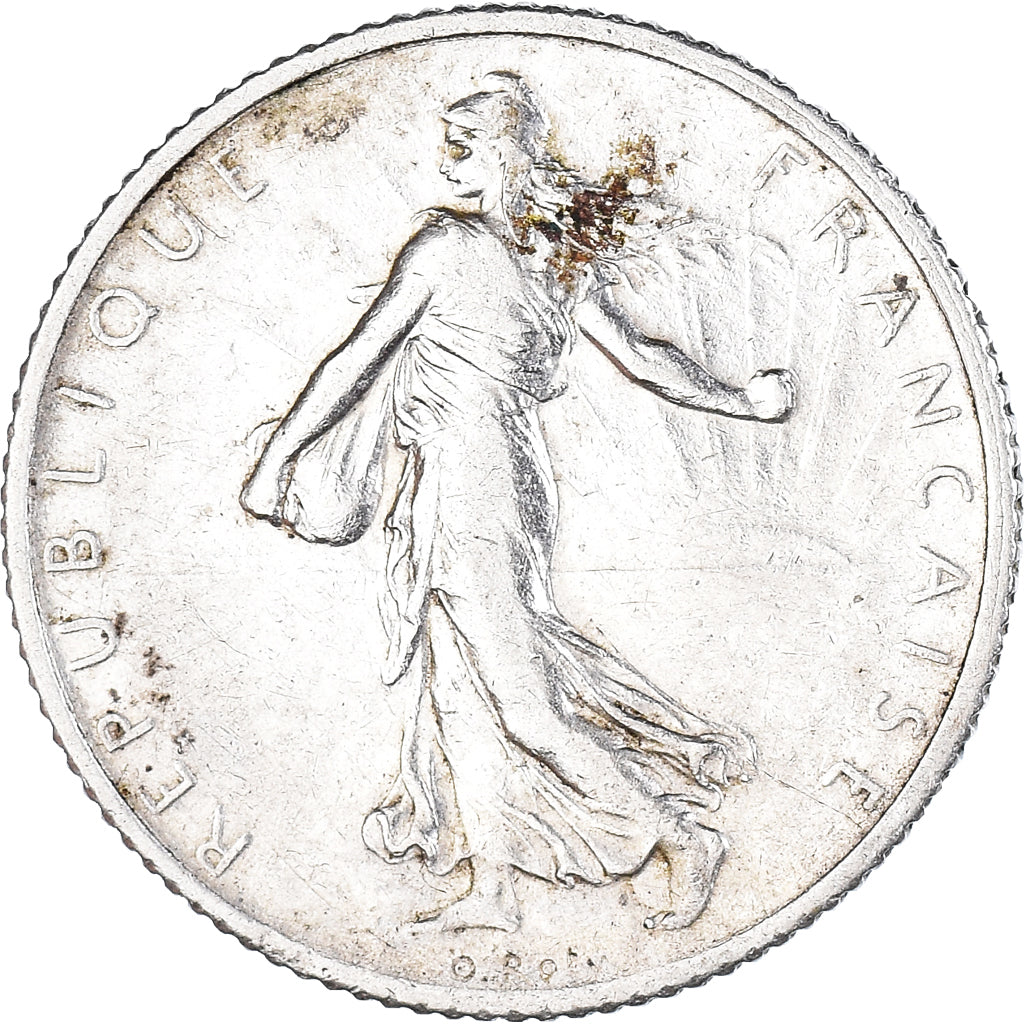 Coin, France, Semeuse, Franc, 1914, Paris, 1 Franc, EF(40-45), Silver, KM:844.1